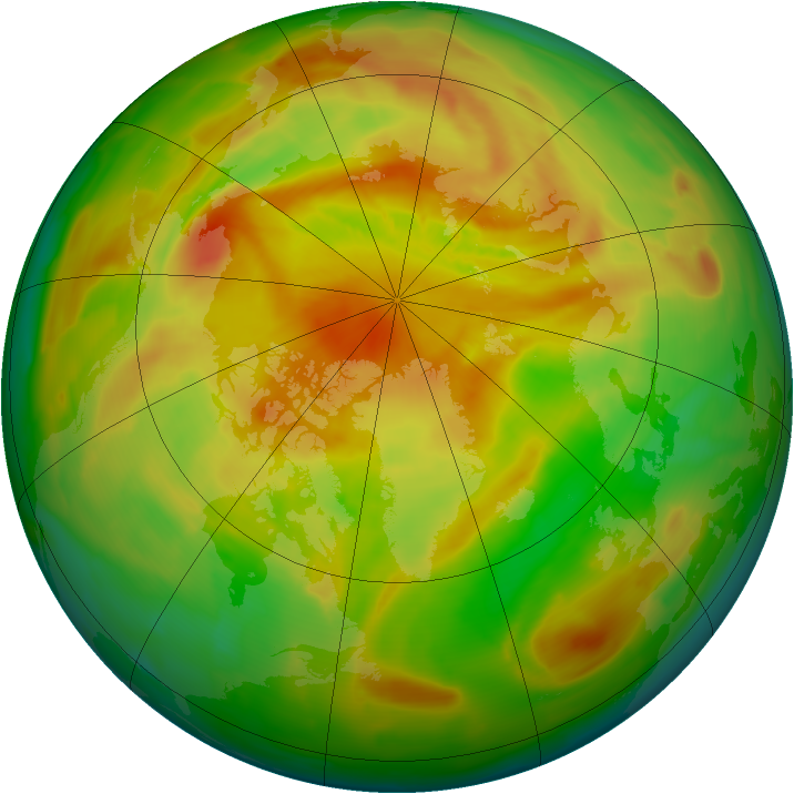 Arctic ozone map for 02 May 2012